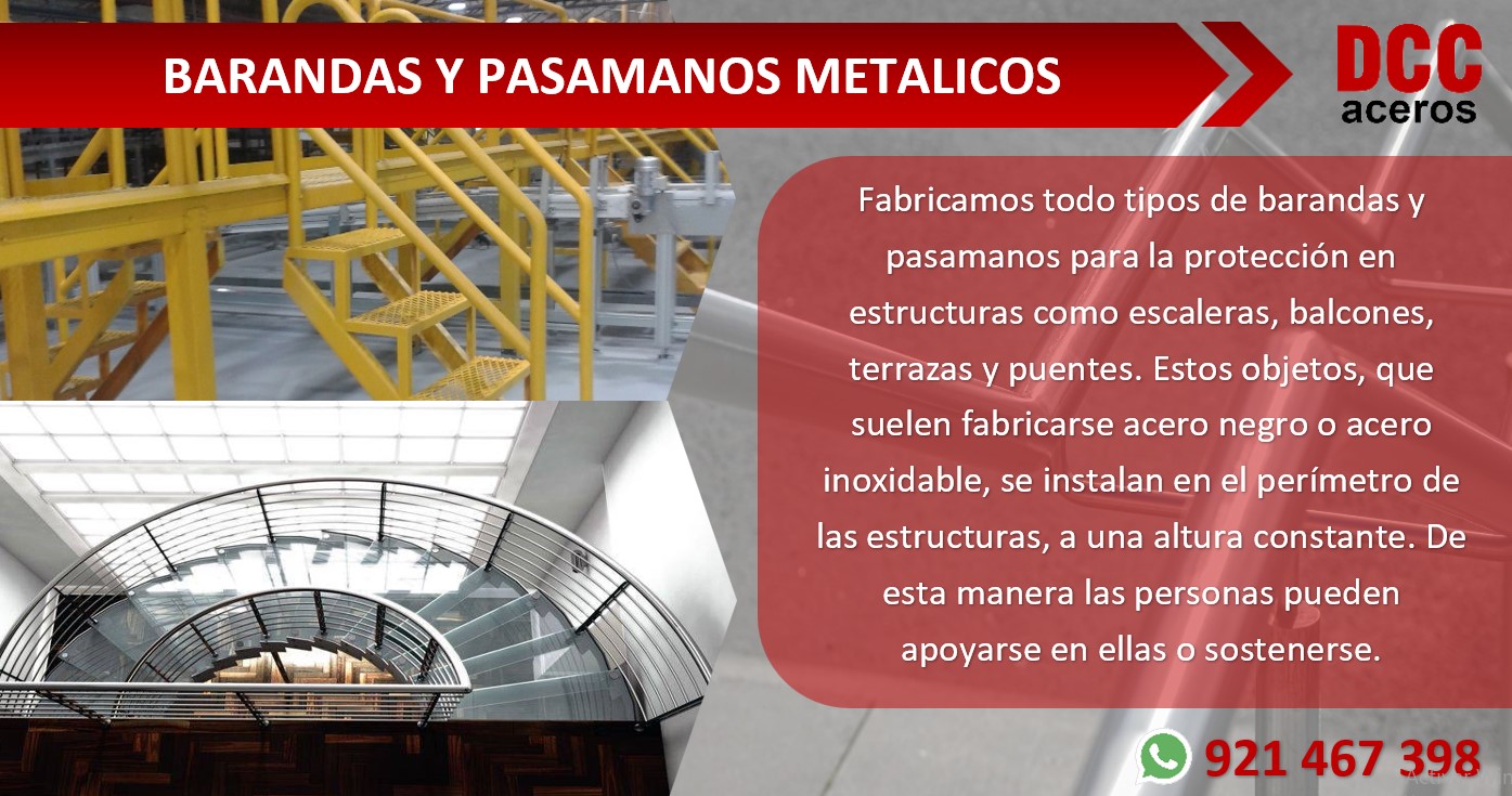 VENTA DE BARANDAS Y PASAMANOS METALICOS